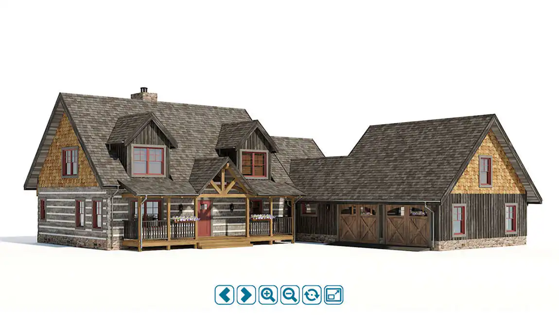 Cumberland - Log Home Project Interactive 360° 3D Rendering by MIG 3D Vision